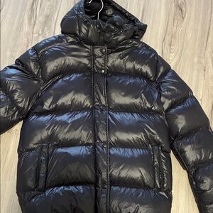 Black Puffer Jacket with Hood